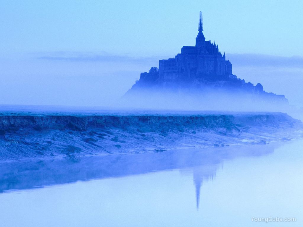 Mont St. Michel at Dawn, Normandy, France
